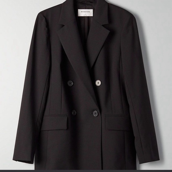 Babaton Leonard Black Double-Breasted Blazer size 6 - Picture 4 of 16